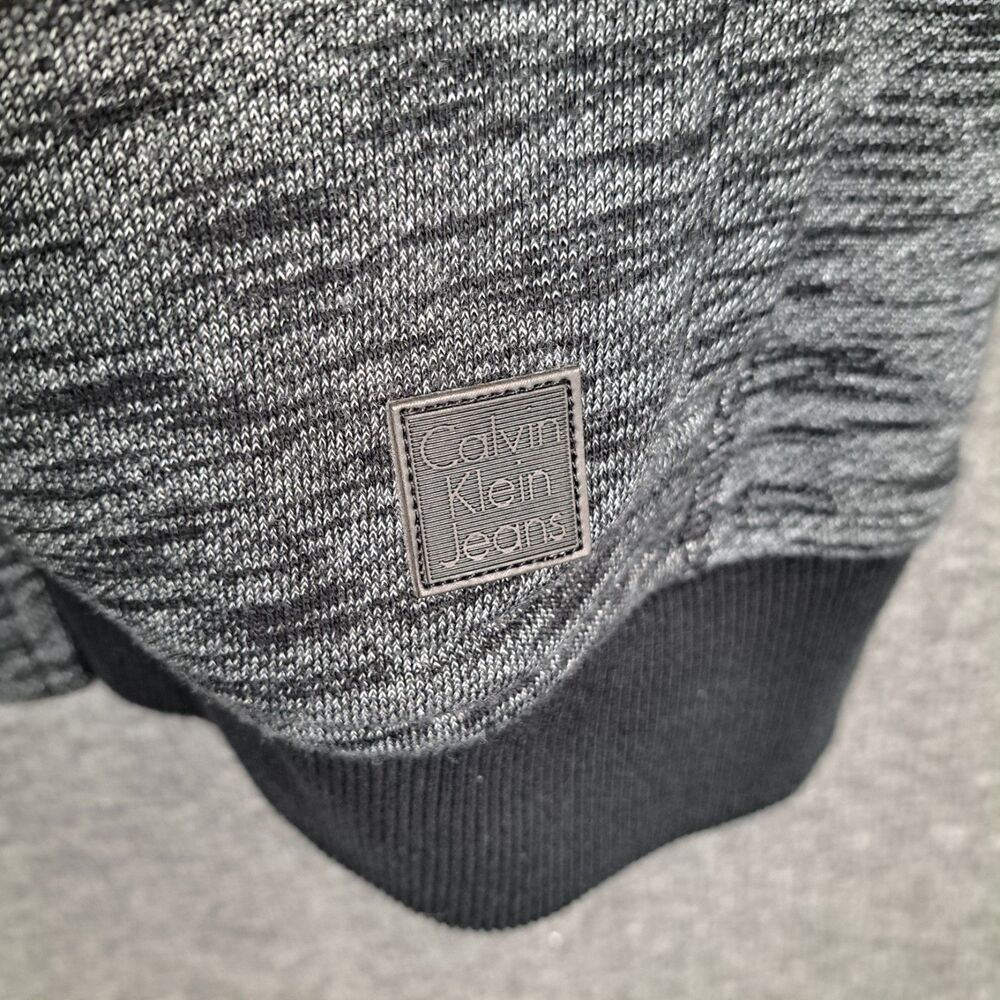 Calvin Klein Men's Med Grey Heathered Full Zip Hoodie Large NWT - Picture 8 of 12